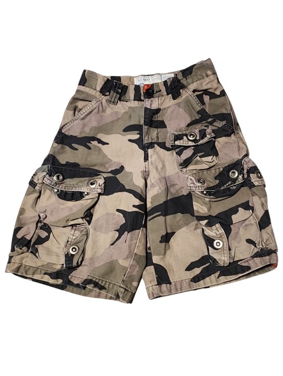 Old Navy Other - Vintage Y2K Old Navy Boys Camo Cargo Shorts Size 7 Camouflage Pockets 2005